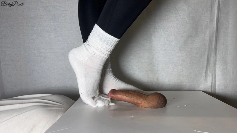 BerryPunch – After Gym White Socks Cock Trampling – Cock Crush – Ball Stomping – CockBox – Foot Fetish – Sockjob