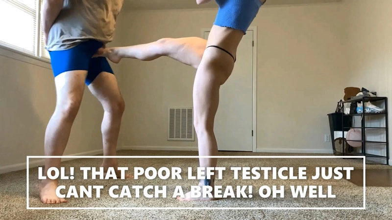 Right in the Nuts – I will kick you in the balls Ballbusting & Threats!