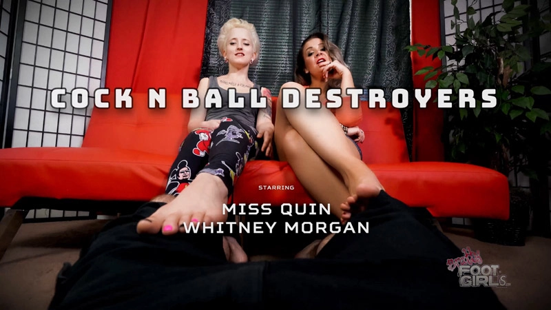 Bratty Foot Girls – Quin & Whitney – Cock n Ball Destroyers